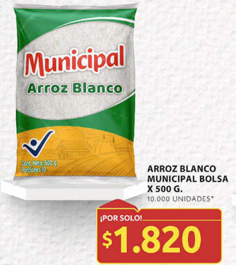 Ara ARROZ BLANCO MUNICIPAL BOLSA X 500 G. oferta