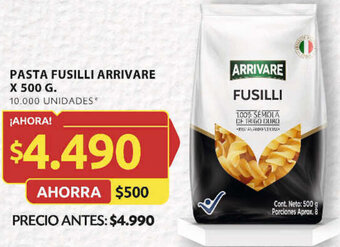 Ara PASTA FUSILLI ARRIVARE X 500 G. oferta