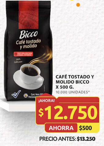 Ara CAFÉ TOSTADO Y MOLIDO BICCO x 500g oferta