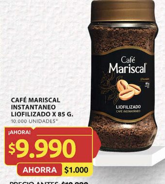 Ara CAFÉ MARISCAL INSTANTANEO LIOFILIZADO X 85 G. oferta