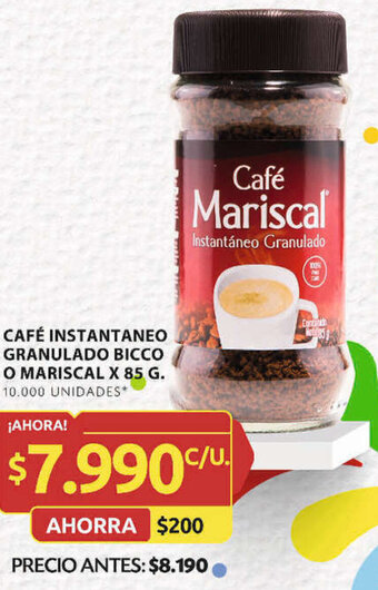 Ara CAFÉ INSTANTANEO GRANULADO BICCO O MARISCAL X 85 G. oferta
