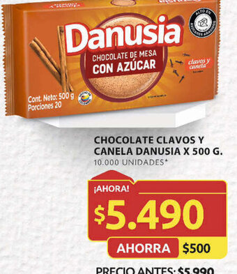Ara CHOCOLATE CLAVOS Y CANELA DANUSIA X 500 G. 10.000 UNIDADES* oferta