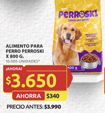 Ara ALIMENTO PARA PERRO PERROSKI X 800 G. oferta