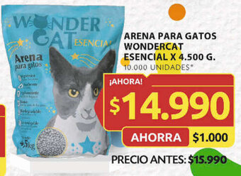 Arena para gatos WONDERCAT ESENCIAL X 4.500 G