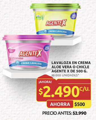 Ara LAVALOZA EN CREMA ALOE VERA O CHICLE AGENTE X DE 500 G. oferta
