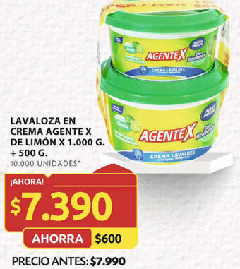 Ara LAVALOZA EN CREMA AGENTE X DE LIMÓN X 1.000 G. + 500 G. oferta
