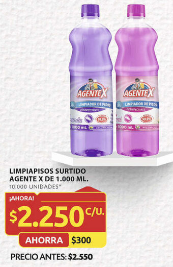 Ara LIMPIAPISOS SURTIDO AGENTE X DE 1.000 ML. oferta