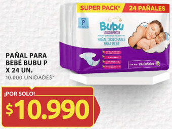 Ara PAÑAL PARA BEBÉ BUBU P X 24 UN. oferta