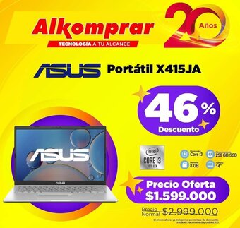 Alkomprar ASUS Portátil X415JA oferta