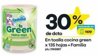 Éxito En toalla cocina green x 135 hojas. Familia oferta