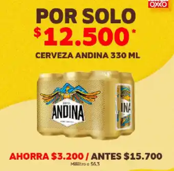 Oxxo CERVEZA ANDINA 330 ML oferta