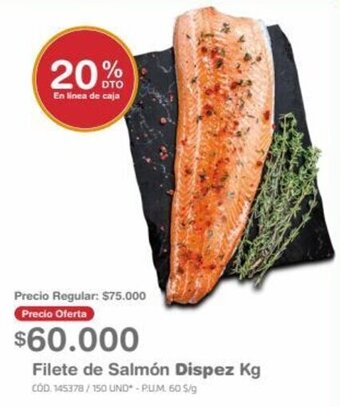 Makro Filete de Salmón Dispez Kg oferta