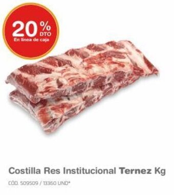 Makro Costilla Res Institucional Ternez Kg oferta