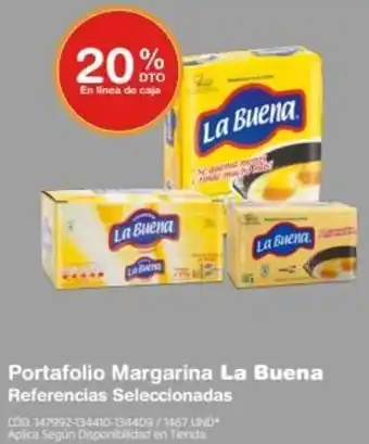 Makro Portafolio Margarina La Buena Referencias Seleccionadas oferta