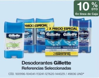 Makro Desodorantes Gillette Referencias Seleccionadas oferta