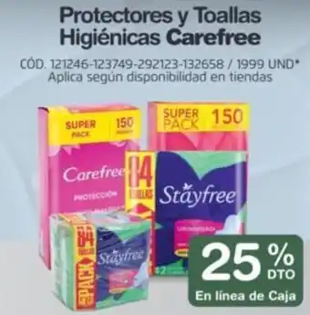 Makro Protectores y Toallas Higiénicas Carefree oferta