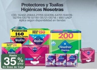 Makro Protectores y Toallas Higiénicas Nosotras oferta