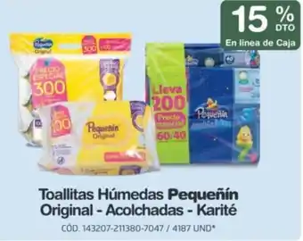 Makro Toallitas Húmedas Pequeñín Original - Acolchadas - Karité oferta