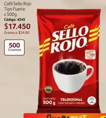 Nova Venta Café Sello Rojo Tipo Fuerte x 500g Código: 4345 oferta