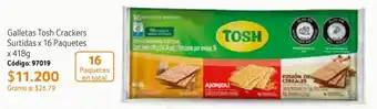 Nova Venta Galletas Tosh Crackers Surtidas x 16 Paquetes x 418g oferta