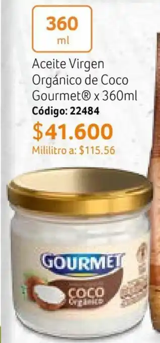 Nova Venta Aceite Virgen Orgánico de Coco Gourmet® x 360ml Código: 22484 oferta