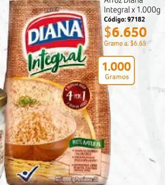 Nova Venta Arroz Diana Integral x 1.000g Código: 97182 oferta