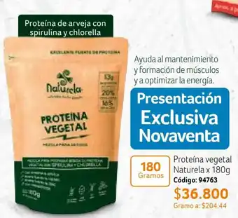 Nova Venta Proteína vegetal 180 Naturelax 180g oferta