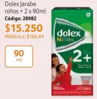 Nova Venta Dolex Jarabe niños + 2 x 90ml Código: 28982 oferta