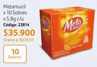 Metamucil x 10 Sobres x 5.8g c/u Código: 23814