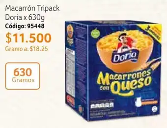 Nova Venta Macarrón Tripack Doria x 630g Código: 95448 oferta