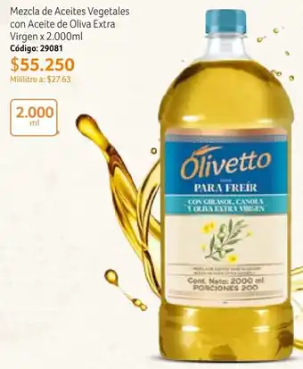 Nova Venta Mezcla de Aceites Vegetales con Aceite de Oliva Extra Virgen x 2.000ml Código: 29081 oferta