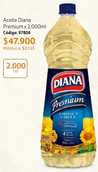 Nova Venta Aceite Diana Premium x 2.000ml Código: 97806 oferta