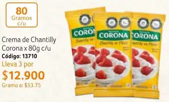 Nova Venta Crema de Chantilly Corona x 80g c/u Código: 13710 oferta