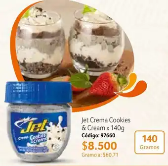 Nova Venta Jet Crema Cookies & Cream x 140g Código: 97660 oferta
