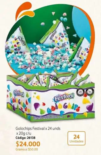 Golochips Festival x 24 unds x 20g c/u
