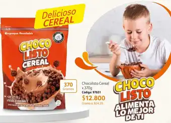 Nova Venta Chocolisto Cereal x 370g Código: 97651 oferta