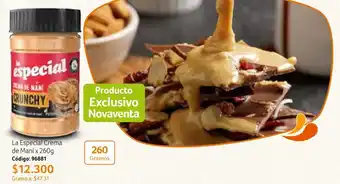 Nova Venta La Especial Crema de Maní x 260g Código: 96881 oferta