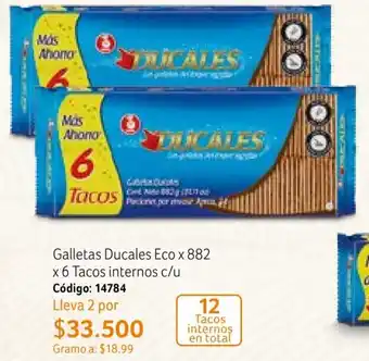 Nova Venta Galletas Ducales Eco x 882 x 6 Tacos internos c/u oferta
