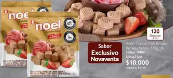 Wafer Cubitos Noel Helado de Fresa bolsa x 120g c/u Código: 16987 Lleva 2 por