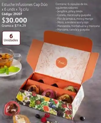 Nova Venta Estuche Infusiones Cap Dúo x 6 unds x 7g c/u Código: 29207 oferta