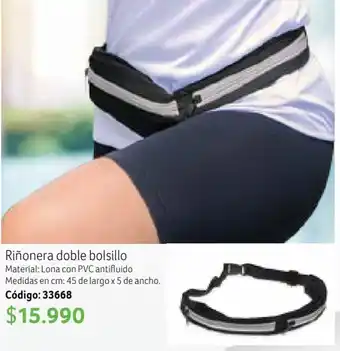 Riñonera doble bolsillo