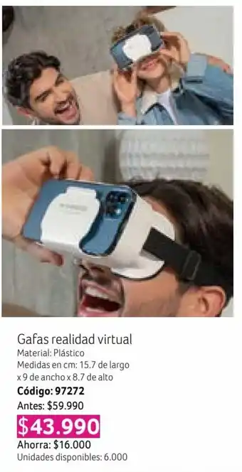 Gafas realidad virtual