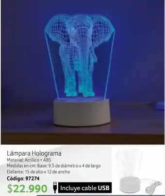 Lámpara Holograma