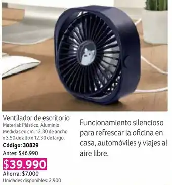 Nova Venta Ventilador de escritorio oferta