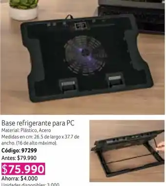 Nova Venta Base refrigerante para PC oferta