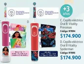 Nova Venta C. Cepillo eléctrico Oral B Vitality Princesas Código: 97894 oferta