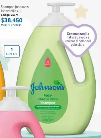 Nova Venta Shampoo Johnson's Manzanilla x 1L Código: 25371 oferta