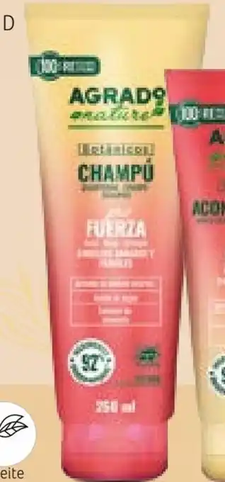 Nova Venta Shampoo Agrado Botánico Fuerza x 250ml oferta