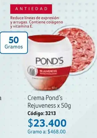 Nova Venta Crema Pond's Rejuveness x 50g Código: 3213 oferta