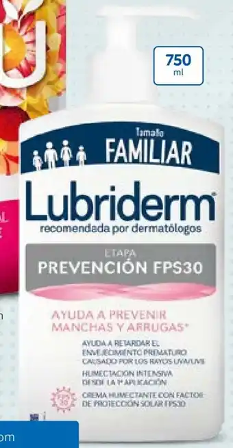Nova Venta Crema corporal Lubriderm Prevención UV30 x 750ml oferta